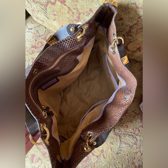 Vintage Jimmy Choo Brown Suede Handbag - Picture 6 of 15